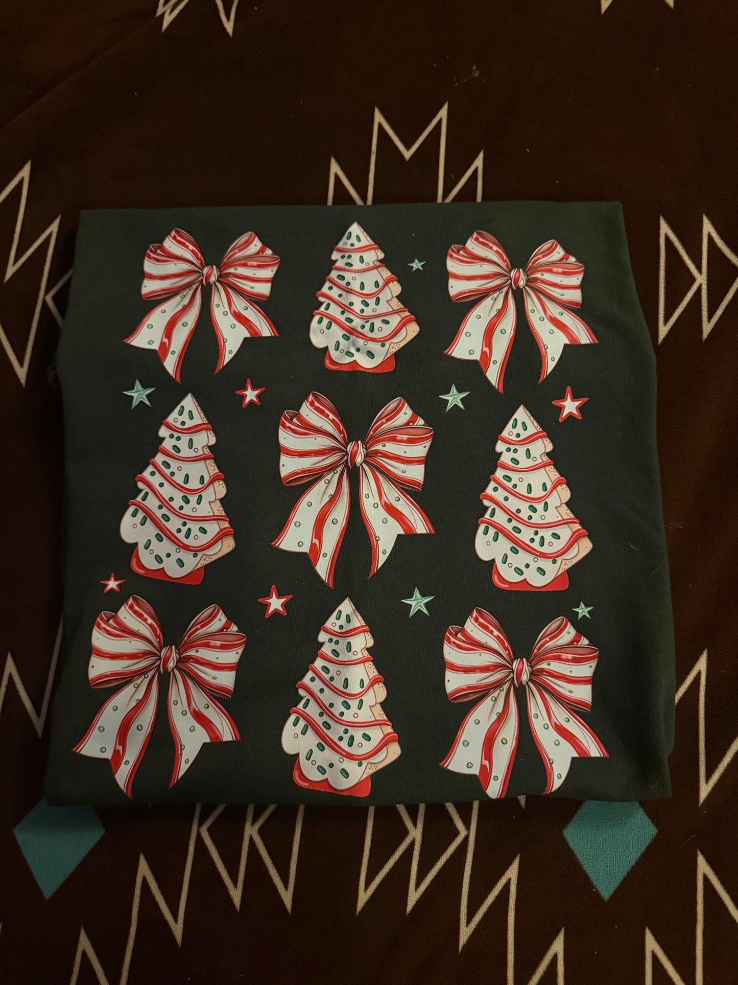 Christmas Tree Cake Coquette Shirt