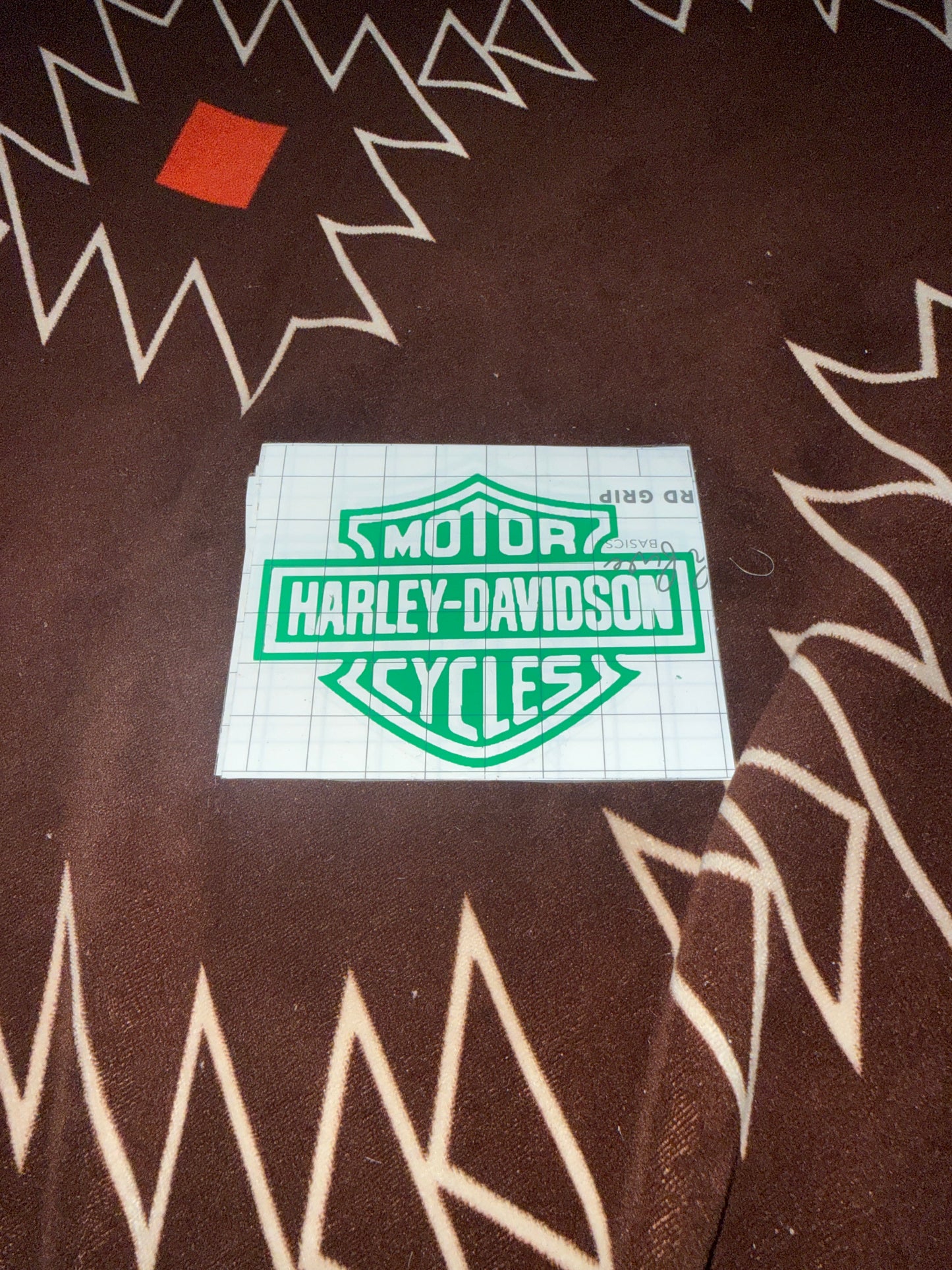 Harley Davidson Motorcycle Car Decal