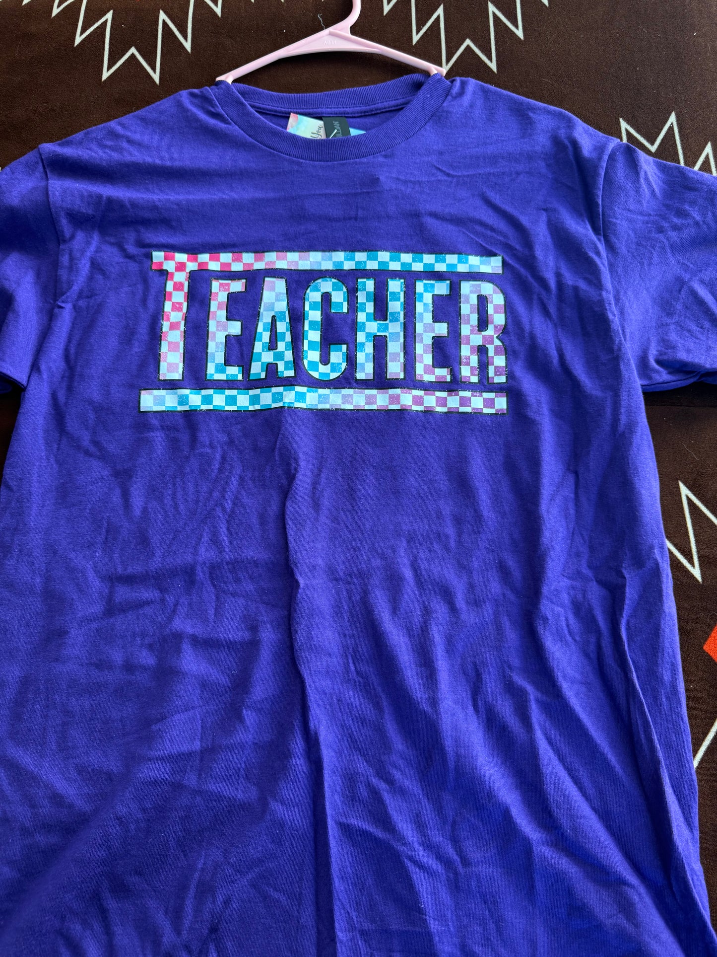 Checkered Teacher Shirt